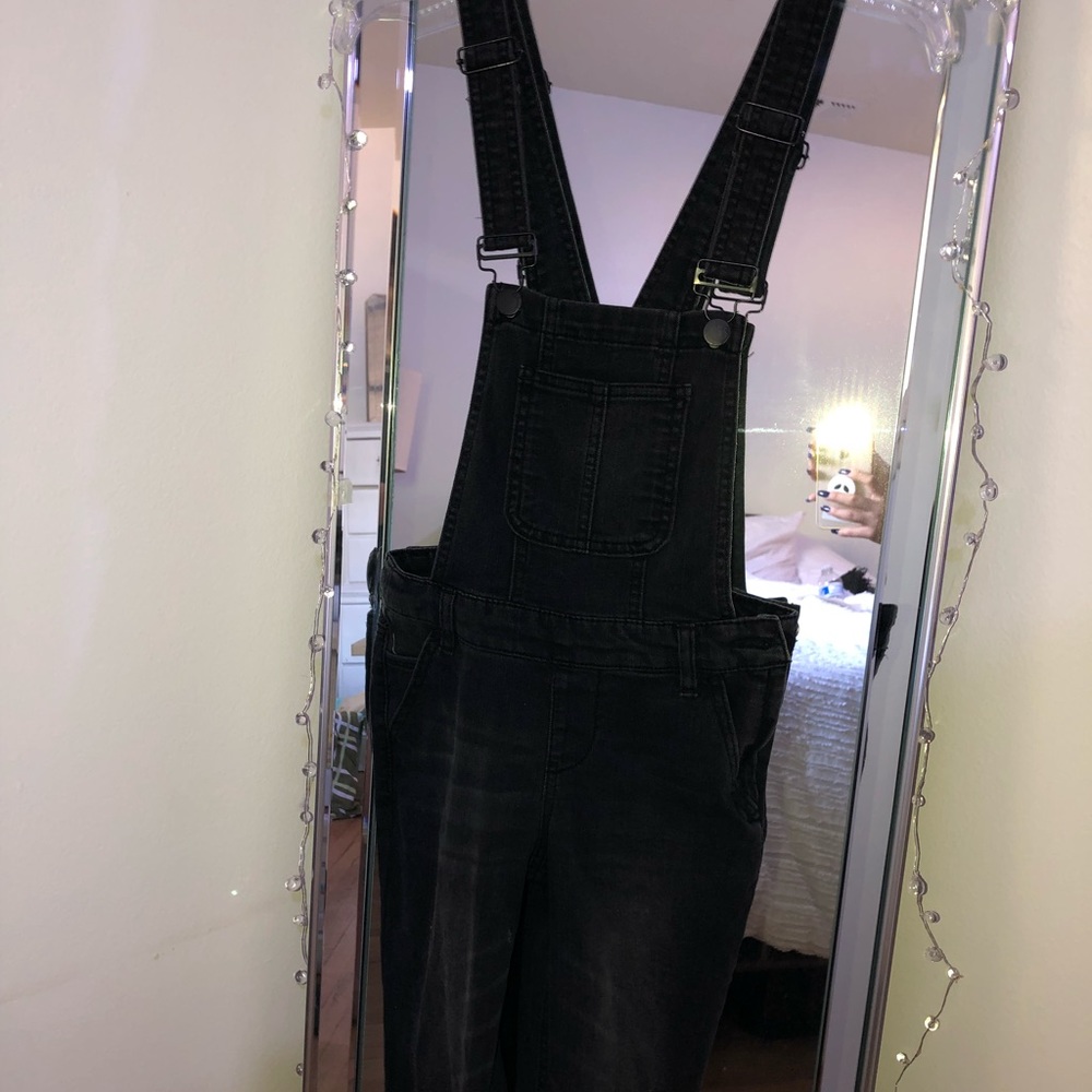 Black overalls